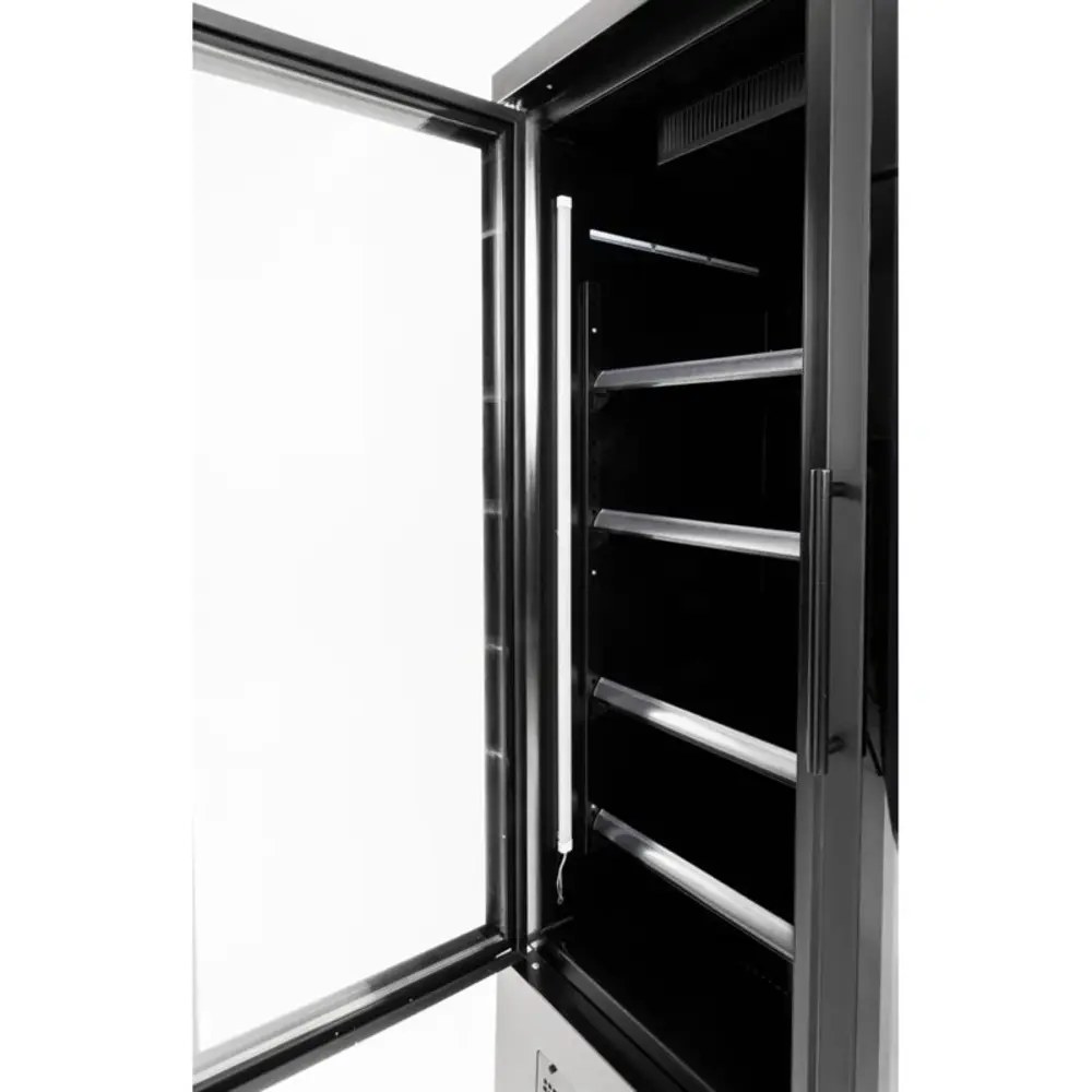 Polar Vrieskast | G-serie | 744l | Zwart | -18°c/-22°c | Geforceerd | Draaideuren | Wielen (geremd) | Rgb Led | 1220x764x1963(h)mm