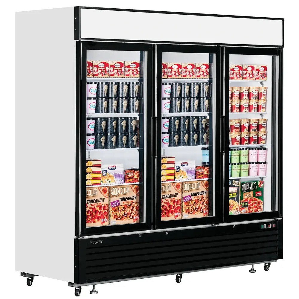 Tefcold Vrieskast | Serie LG | 2050l | Wit/zwart | -14°c/-25°c | Geforceerd | Draaideuren | Wielen | 2079x805x2065(h)mm