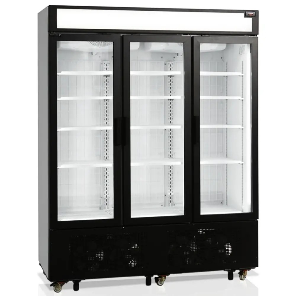 Tefcold Vrieskast | Serie Ufsc | 1252l | Wit/zwart | -18°c/-23°c | Geforceerd | Draaideuren | Wielen (geremd) | 1600x762x2073(h)mm