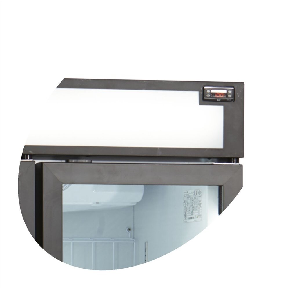 Tefcold Vrieskast | Serie Ufsc | 1252l | Wit/zwart | -18°c/-23°c | Geforceerd | Draaideuren | Wielen (geremd) | 1600x762x2073(h)mm