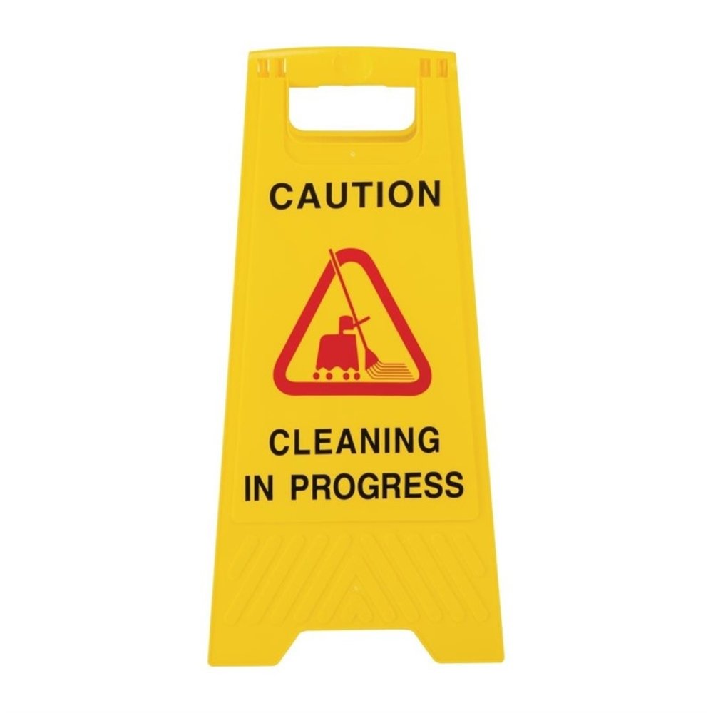 Jantex Waarschuwingsbord | Kunststof | "wet Floor" | Hoogte 640mm