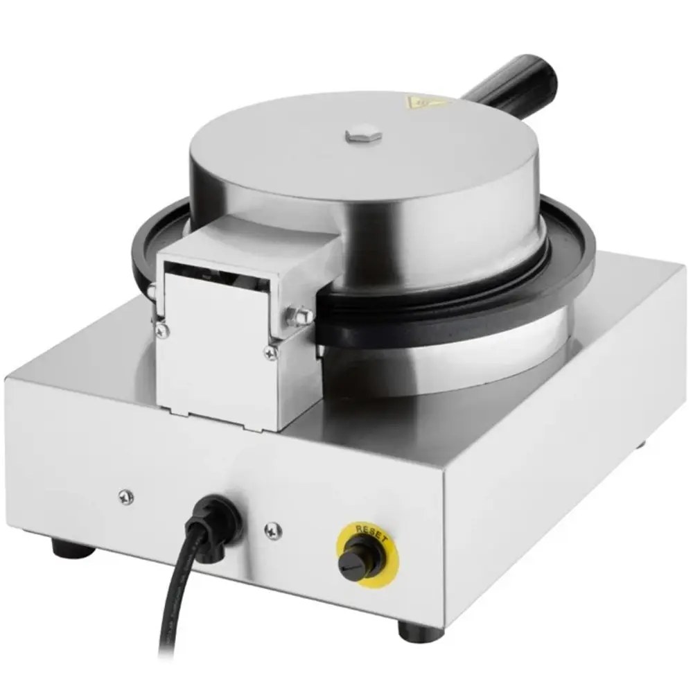 Buffalo Wafelijzer | Enkel | Belgische Wafels (ø180mm) | 50°c/250°c | 1kw (230v) | Timer | 240x290x198(h)mm