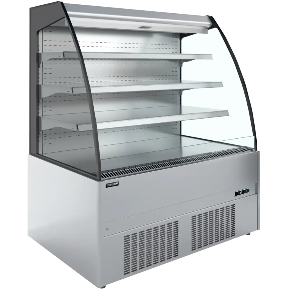 Tefcold Wandkoeling | Cronus | Rvs | -1°c/+7°c | Geforceerd | Open | Intern Nachtgordijn | 1312x852x1500(h)mm
