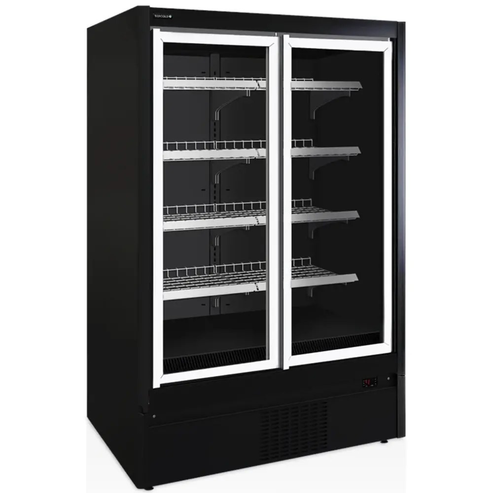 Tefcold Wandvriezer | Extra | Zwart | -18°c/-21°c | Geforceerd | Draaideuren | Koppelbaar | 1350x930x2035(h)mm