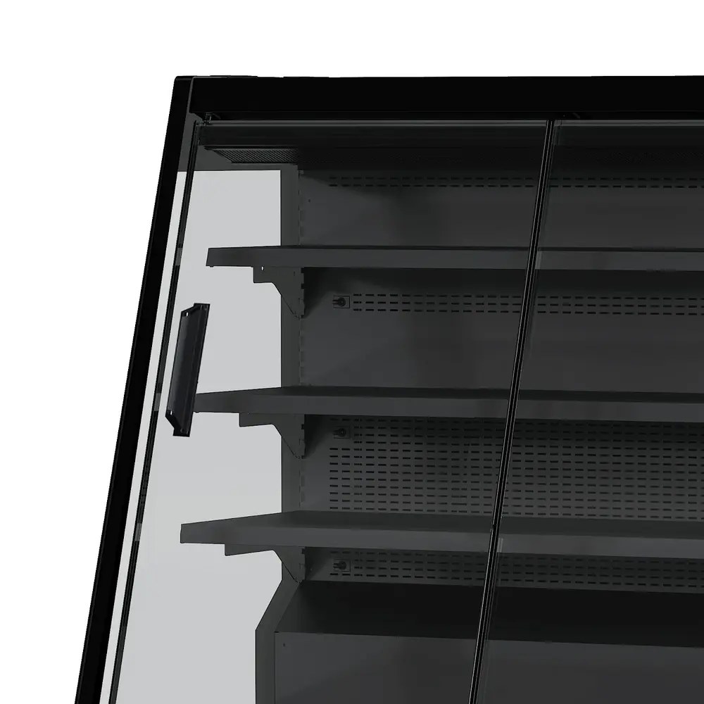 Combisteel Wandkoeling | Maikel | Zwart | -1°c/+5°c | Geforceerd | Schuifdeuren | Wielen | 1310x740x1500(h)mm