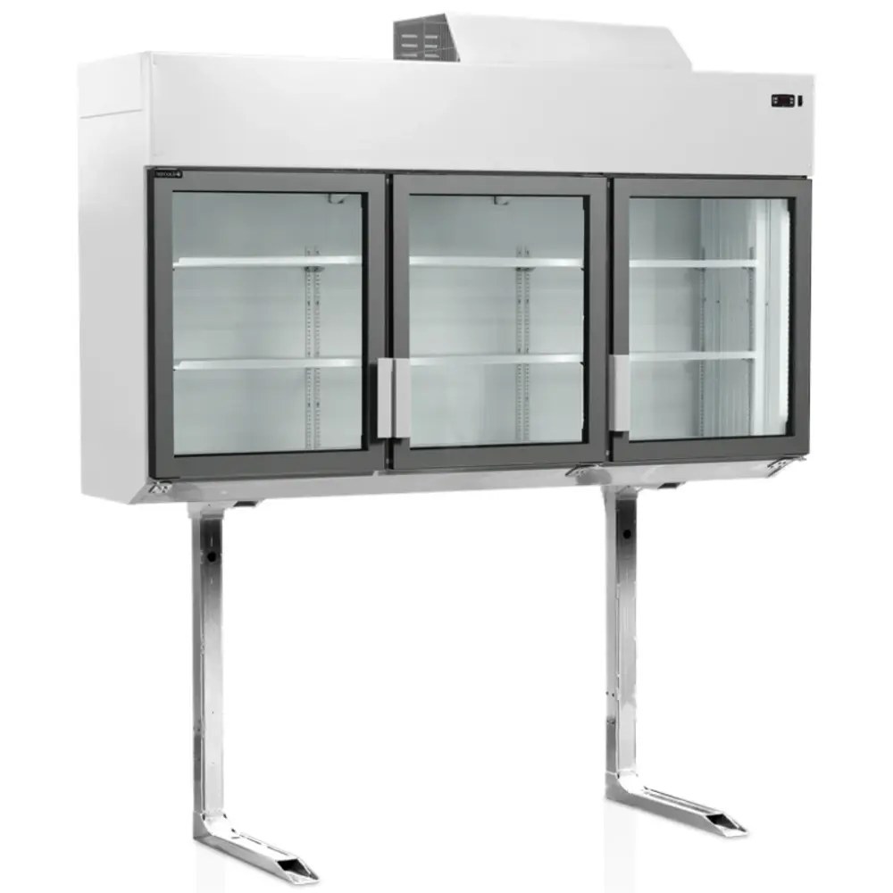 Tefcold Wandkoeling/-vriezer + Standaard | Serie Mtf | Wit | -18°c/-24°c & -1°c/+8°c | Geforceerd | Draaideuren | 1850x745x2430(h)mm