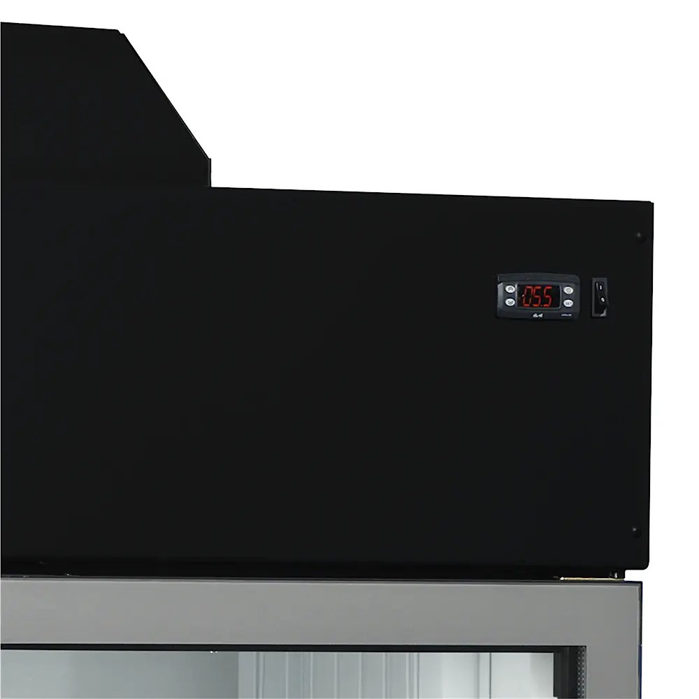 Tefcold Wandkoeling/-vriezer + Standaard | Serie Mtf | Zwart | -18°c/-24°c & -1°c/+8°c | Geforceerd | Draaideuren | 2100x745x2430(h)mm