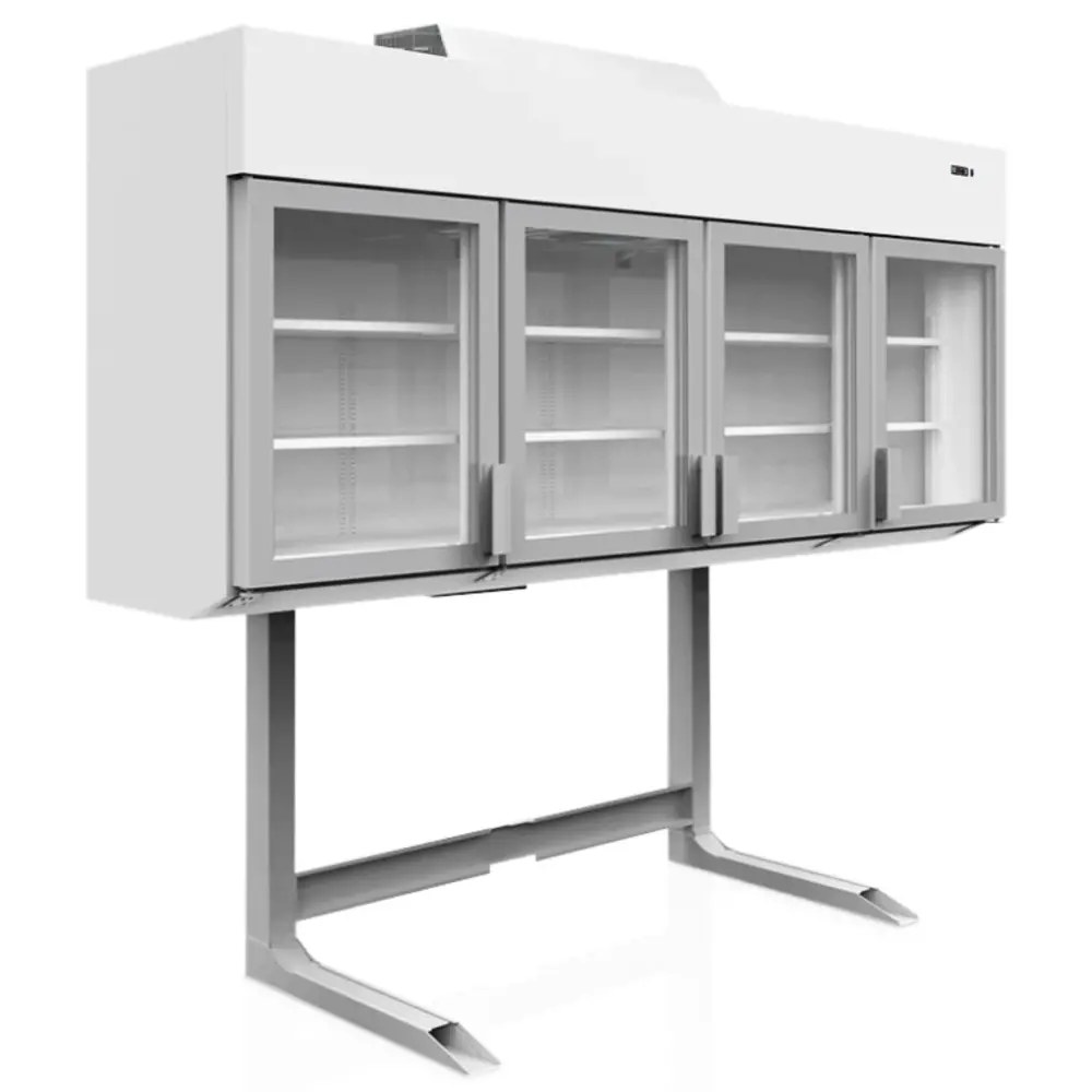 Tefcold Wandkoeling/-vriezer + Standaard | Serie Mtf | Wit | -18°c/-24°c & -1°c/+8°c | Geforceerd | Draaideuren | 2500x745x2430(h)mm