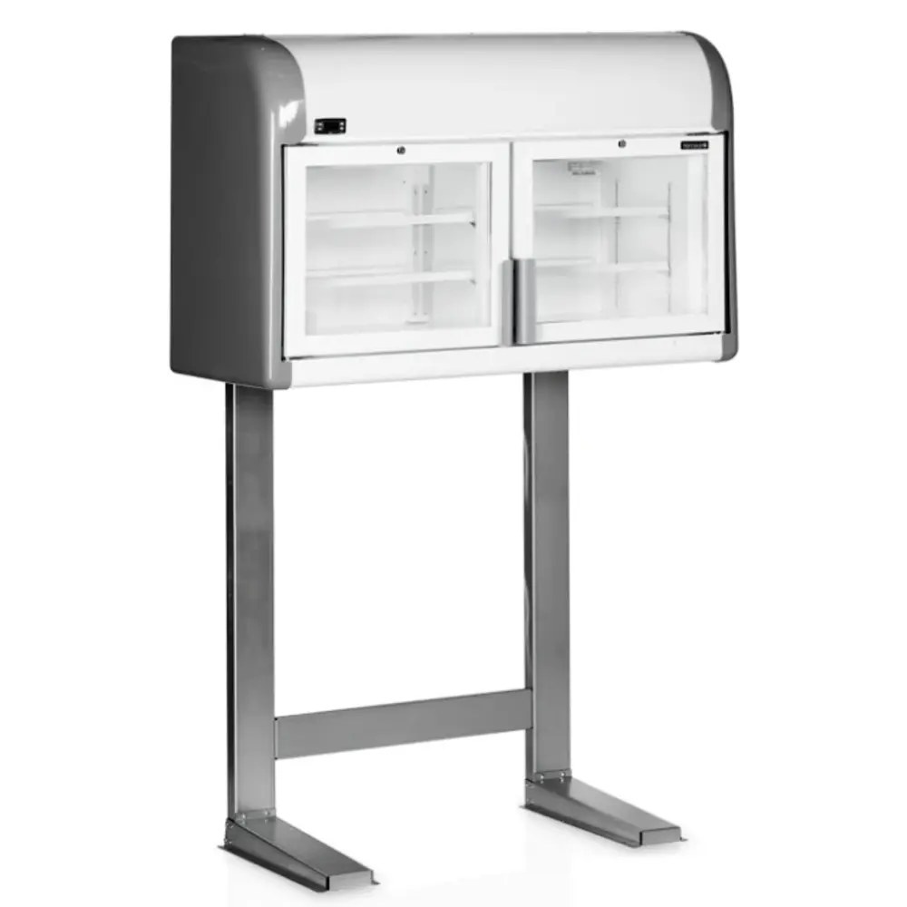 Tefcold Wandvriezer + Standaard | Serie Mtf | Wit/grijs | -18°c/-23°c | Statisch | Draaideuren | 1275x636x1965(h)mm