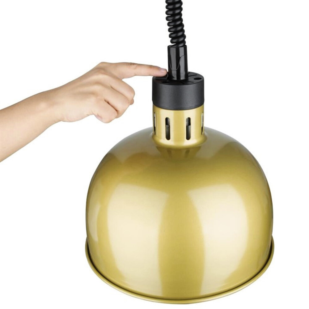 Buffalo Warmhoudlamp | Goud | Hoogte Verstelbaar | Max. 250w | 200(h)mm