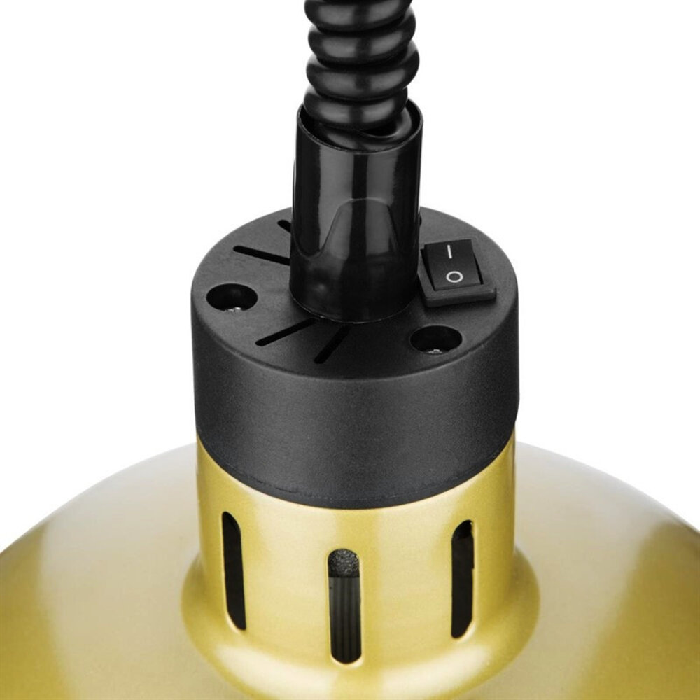 Buffalo Warmhoudlamp | Goud | Hoogte Verstelbaar | Max. 250w | 200(h)mm