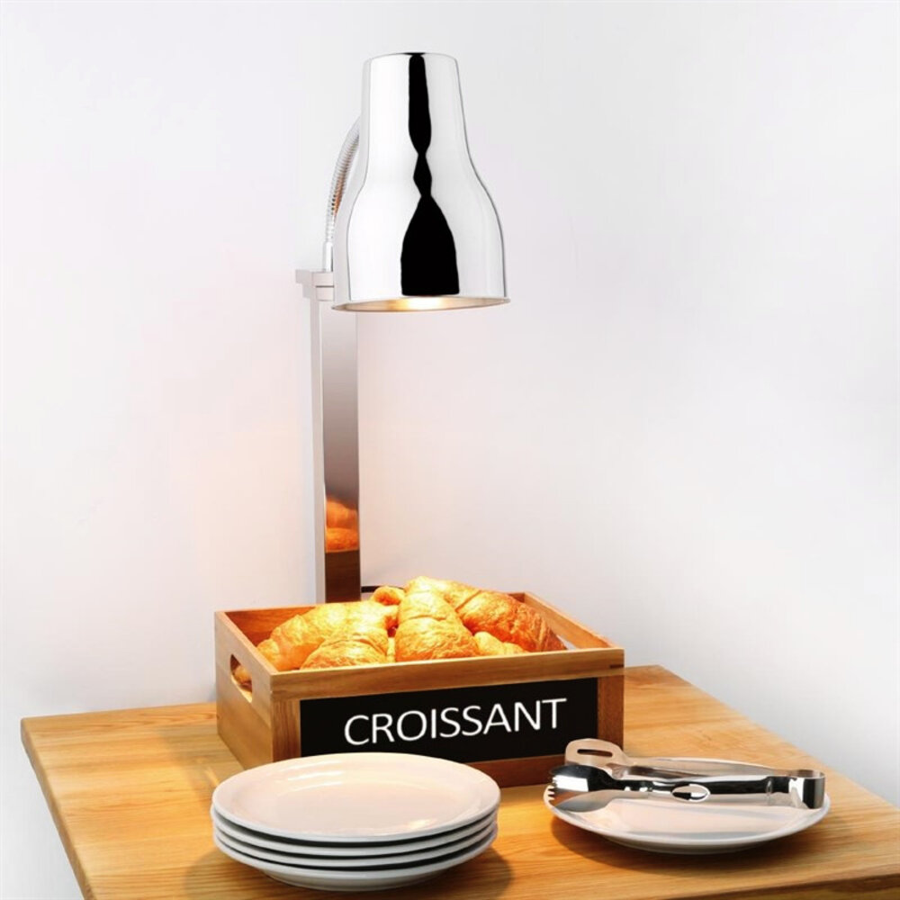 Buffalo Warmhoudlamp | Rvs | Zwenkbaar | Max. 250w | 260x180x670(h)mm