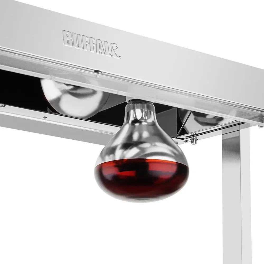 Buffalo Warmhoudunit | 3x 1/1 GN | 35°c/85°c | Onder-/bovenverwarming | 1.5kw (230v) | 1036x501x567(h)mm