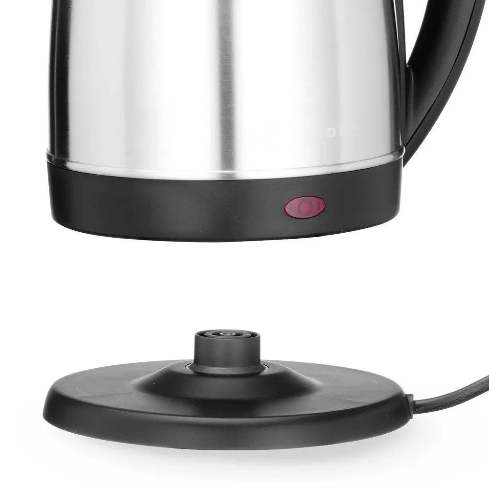 Hendi Waterkoker | Rvs/zwart | 1.8l | Afneembare Kan | 2.15kw (230v) | 226x165x310(h)mm