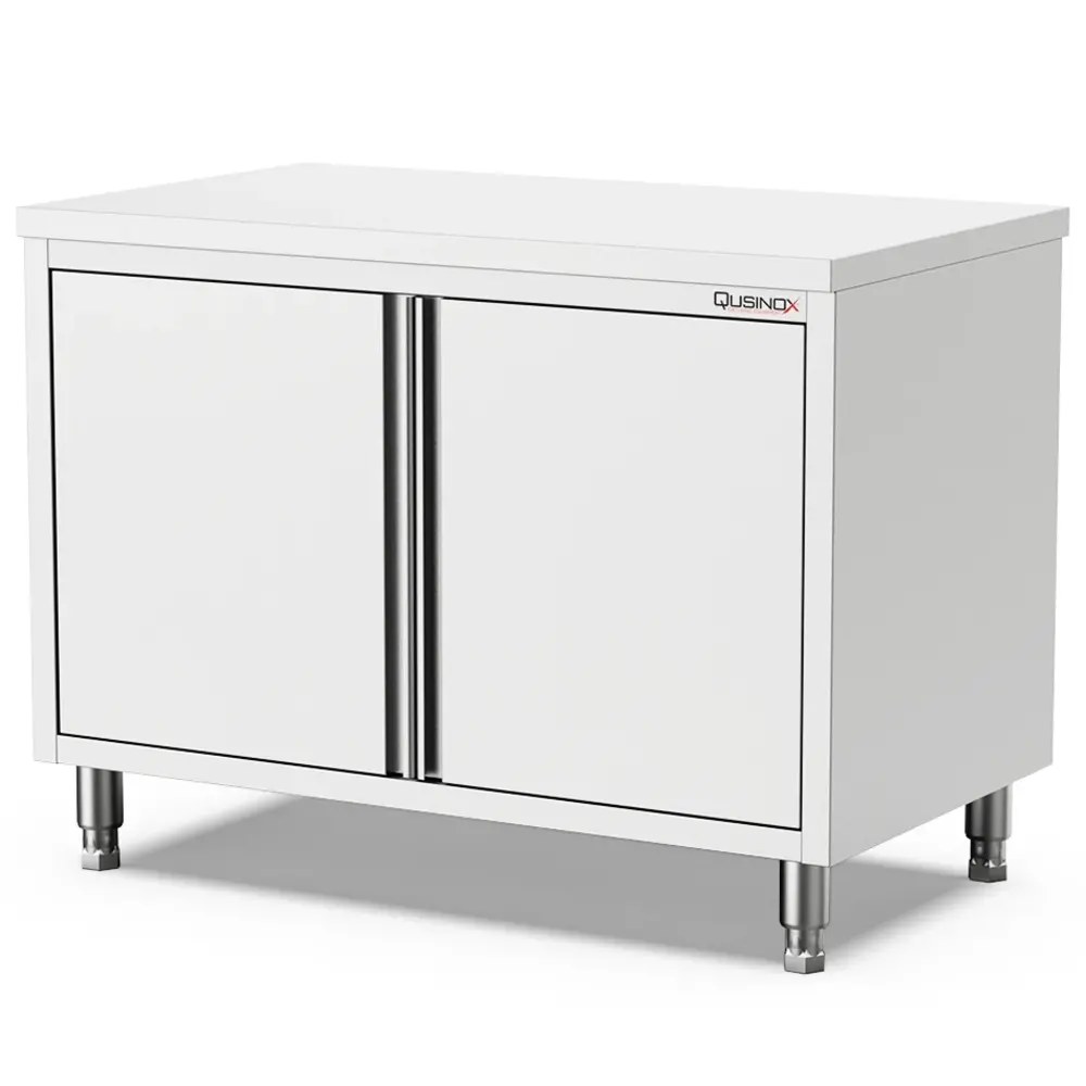 Qusinox Werkbank | 700 Line | Rvs | Draaideuren | 800x700x900(h)mm