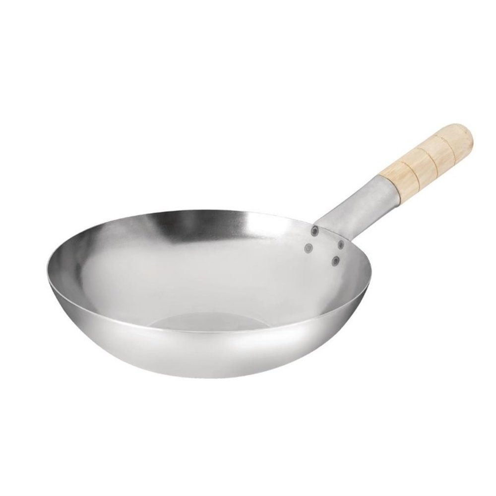 Vogue Wokpan | Staal | Platte Bodem | ø255mm