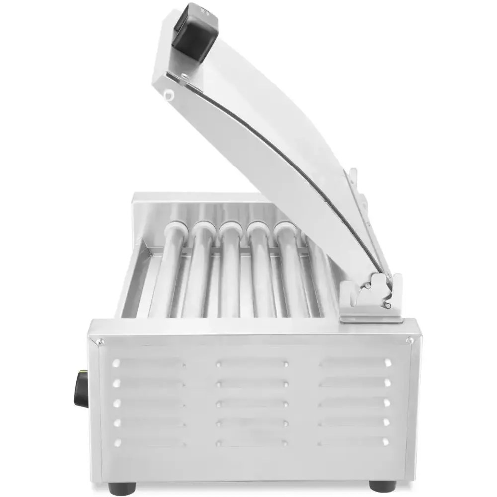 Hendi Worstengrill | 1 Zone (7 Rollen) | ≤ 230°c | 0.62kw (230v) | Incl. Deksel | 566x375x259(h)mm