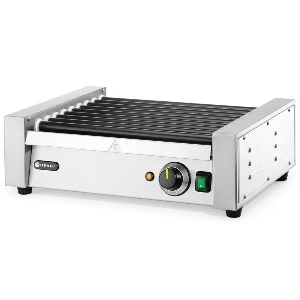 Hendi Worstengrill | 1 Zone (9 Rollen) | ≤ 150°c | 0.94kw (230v) | 520x400x175(h)mm