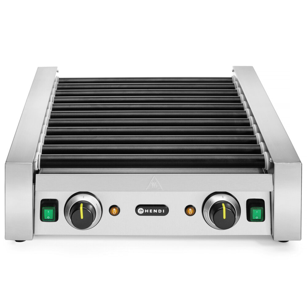 Hendi Worstengrill | 2 Zones (11 Rollen) | ≤ 150°c | 1.18kw (230v) | 520x477x175(h)mm