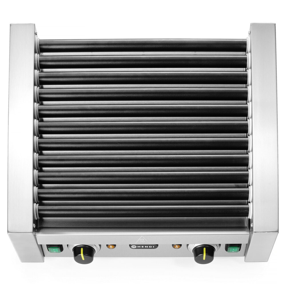 Hendi Worstengrill | 2 Zones (11 Rollen) | ≤ 150°c | 1.18kw (230v) | 520x477x175(h)mm
