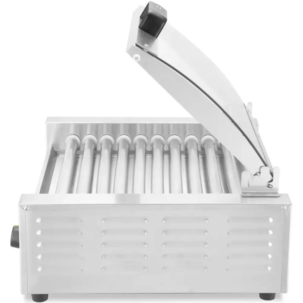 Hendi Worstengrill | 2 Zones (11 Rollen) | ≤ 230°c | 0.98kw (230v) | Incl. Deksel | 566x527x259(h)mm