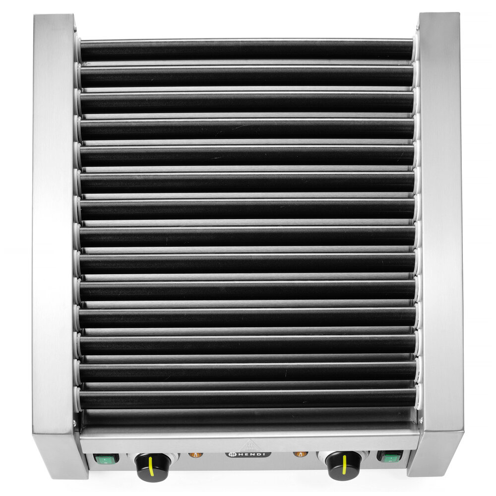 Hendi Worstengrill | 2 Zones (14 Rollen) | ≤ 150°c | 1.48kw (230v) | 520x591x175(h)mm
