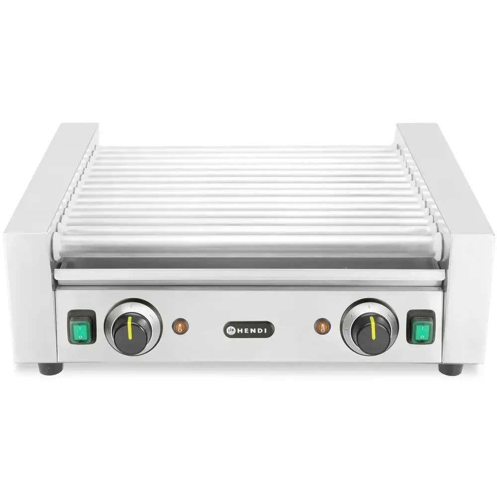 Hendi Worstengrill | 2 Zones (14 Rollen) | ≤ 230°c | 1.23kw (230v) | 566x640x192(h)mm