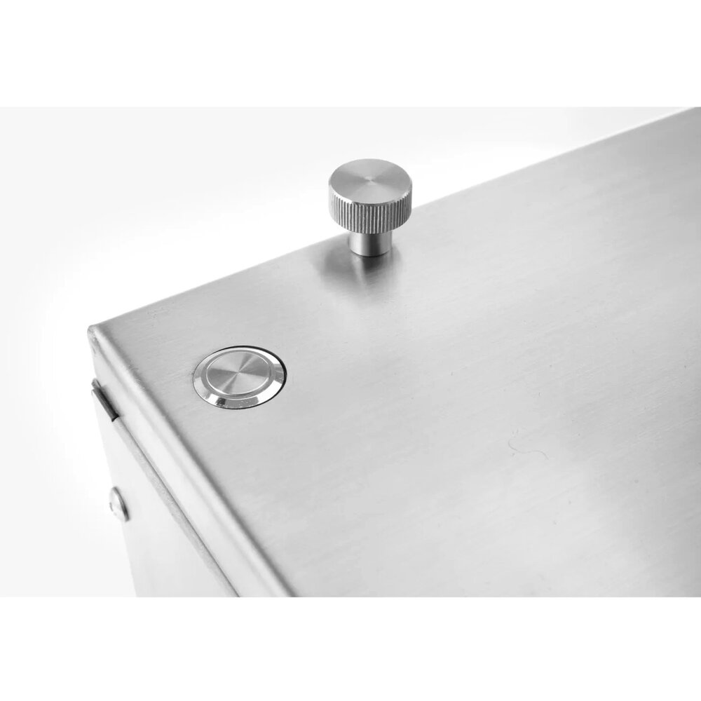 Hendi Worstsnijder | Rvs | Elektrisch | Max. ø48mm | Instelbare Snijdikte | 0.14kw (230v) | 230x185x325(h)mm