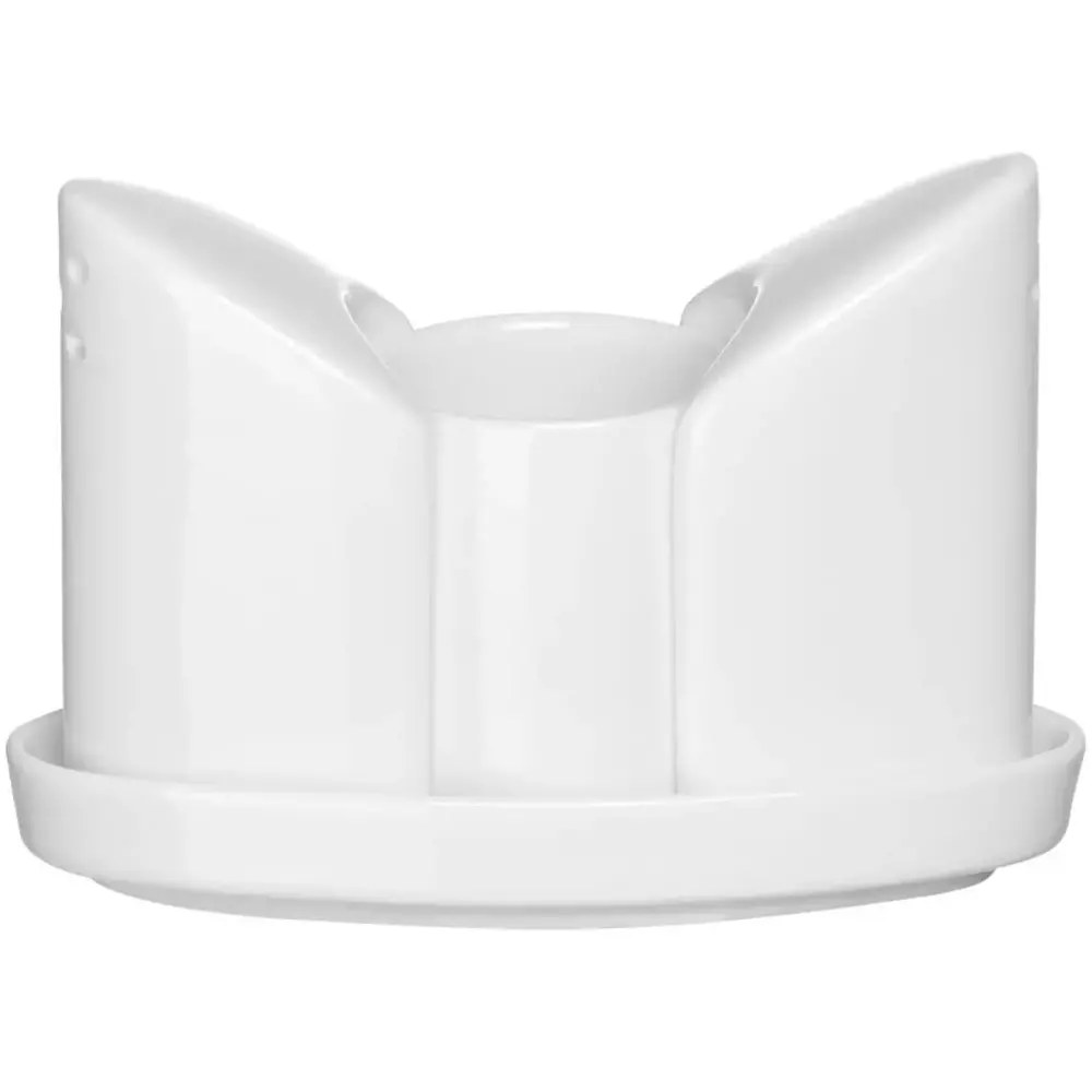 Hendi Zout-/peperstrooiersets | Porselein | Wit | 4-delig | 48 Stuks | 125x54x90(h)mm