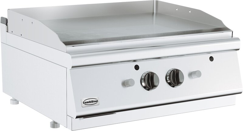 Base 700 Gasbakplaat Chroom Dubbel Tafelmodel