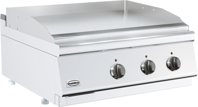 Base 700 Bakplaat Elek. Chroom Dubbel Tafelmodel