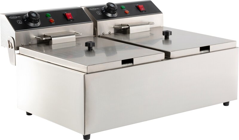 Elektrische Tafelfriteuse 2x6 L