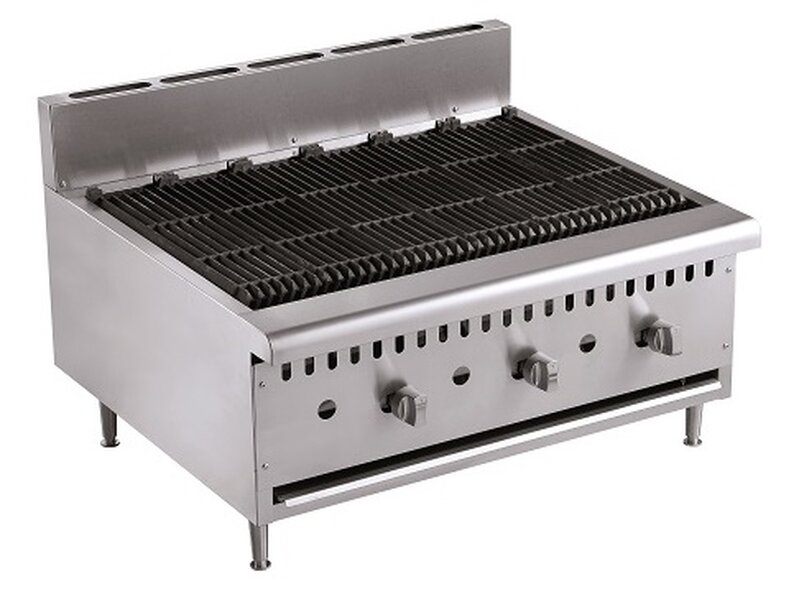 Gas Lavasteengrill 3 Branders