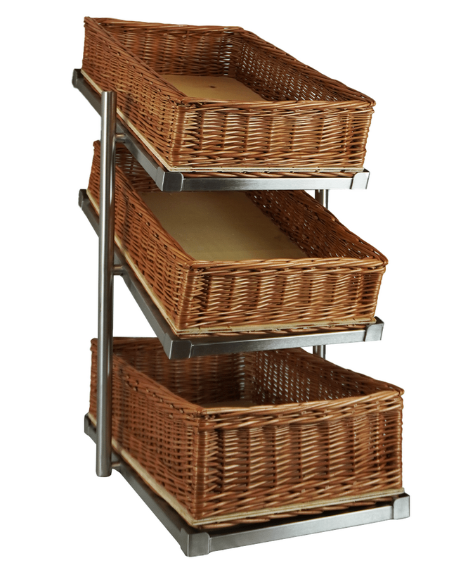 Broodmanden Etagere 3 Hoog Smal  Incl. Manden