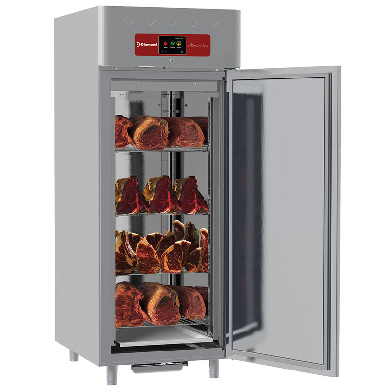 Rijpingskast Dry Aging Voor Vlees 850 Liter Geventileerd, 1 Deur 20x GN 2/1
