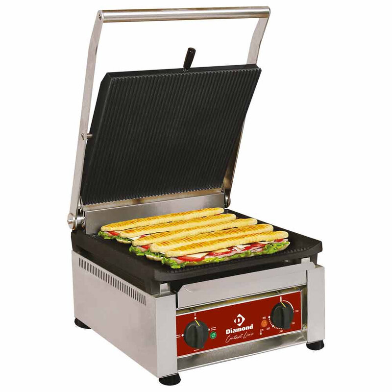 Contact-grill "hoog Rendement", Geëmailleerde Platen