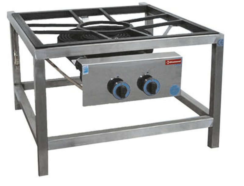 Gasbrander Paelle, Ø 450  op Onderstel (27.2 Kw)