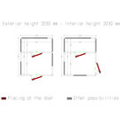 Combi Koelkamer Iso 100, Binnen Afmetingen 2830 x 2030 & 2830 x 1230 xh 2230 mm  (12,81 + 7,76 M³)