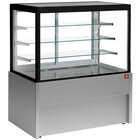 Panoramische Uitstaltoonbank, Verwarmd, 4 Niveaus, Zonder Reserve - Grijs