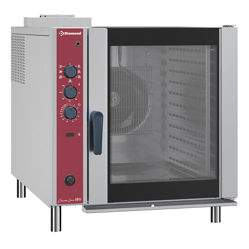 Convectie Gasoven, 10x GN 2/1, Automatische  Luchtbevochtiger