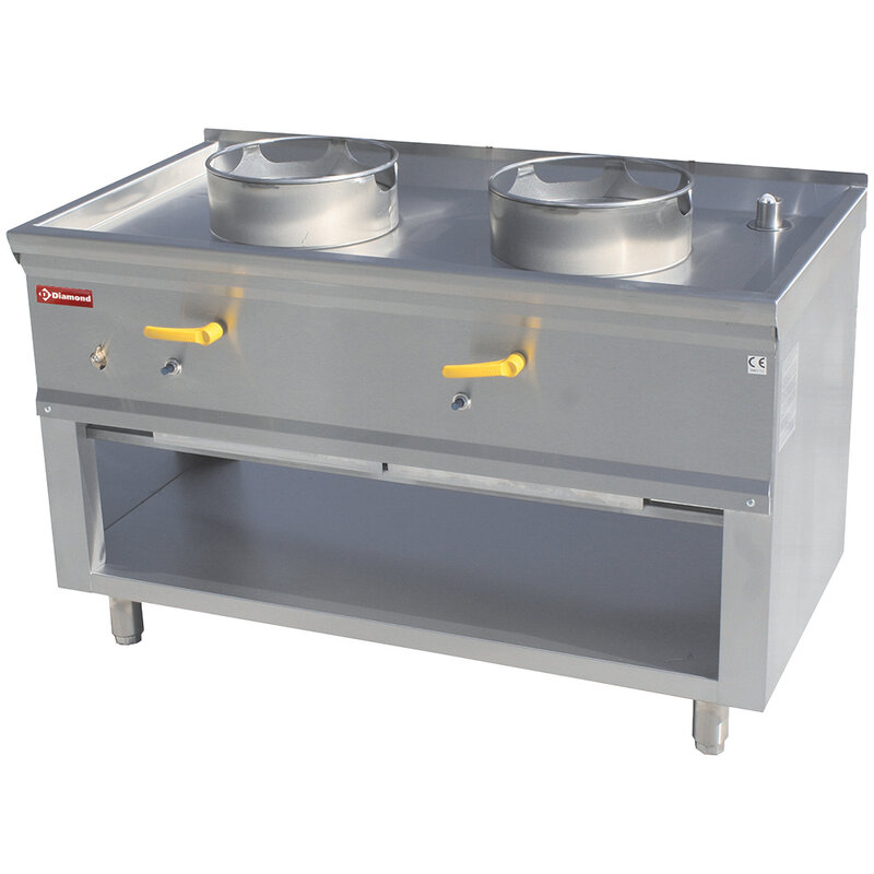 Wok-fornuis 2 Branders