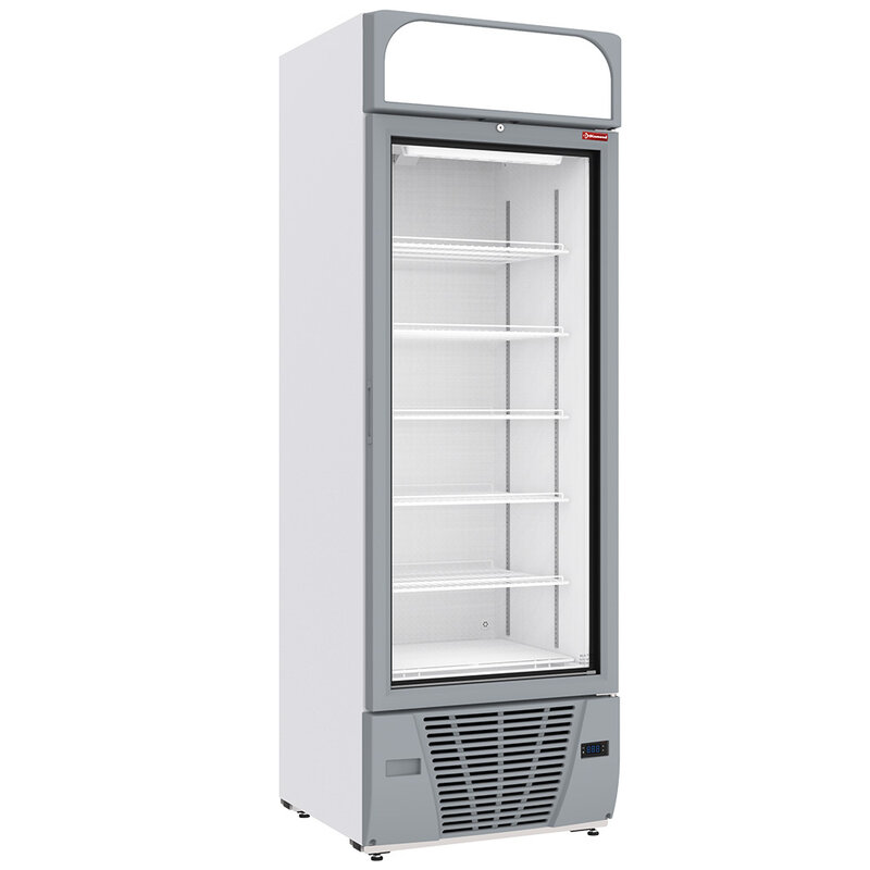 Negatieve Gekoelde Vitrine 496 Liter - 6 Niveaus Met Lichtbak - Wit