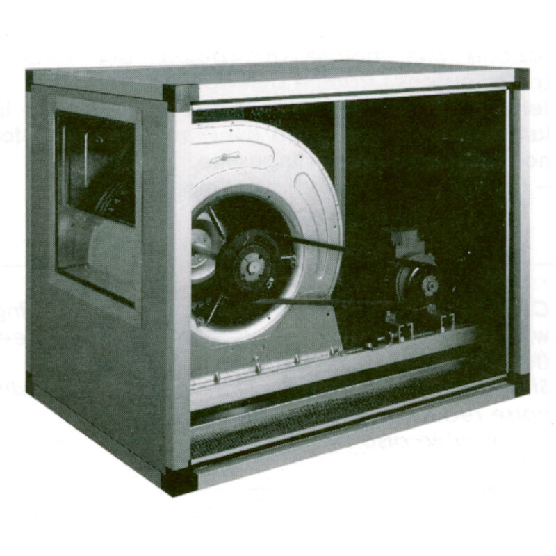 Centrifugale Ventilator Met Omkasting , Riemgedreven, 2 Snelheden, 3500 M³/u