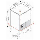 Ijsblokjesmachine Cubo Ice 152 Kg, Met 65-kg Voorraad – Lucht