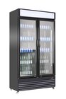 Koelkast 2 Glasdeuren Bez-780 GD Zwart
