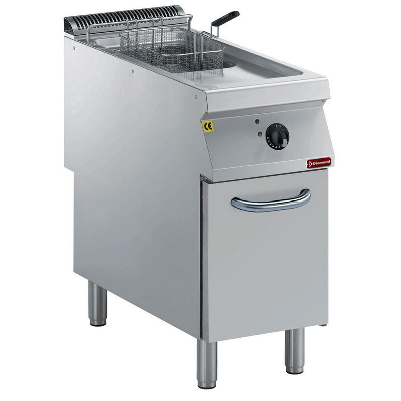 Elektrische Friteuse 1 Kuip "y" 15 Liter, Buitenkant Branders, op Meubel