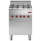 Fornuis 4 Kookplaten en Elektrische Convectie-oven GN 2/3
