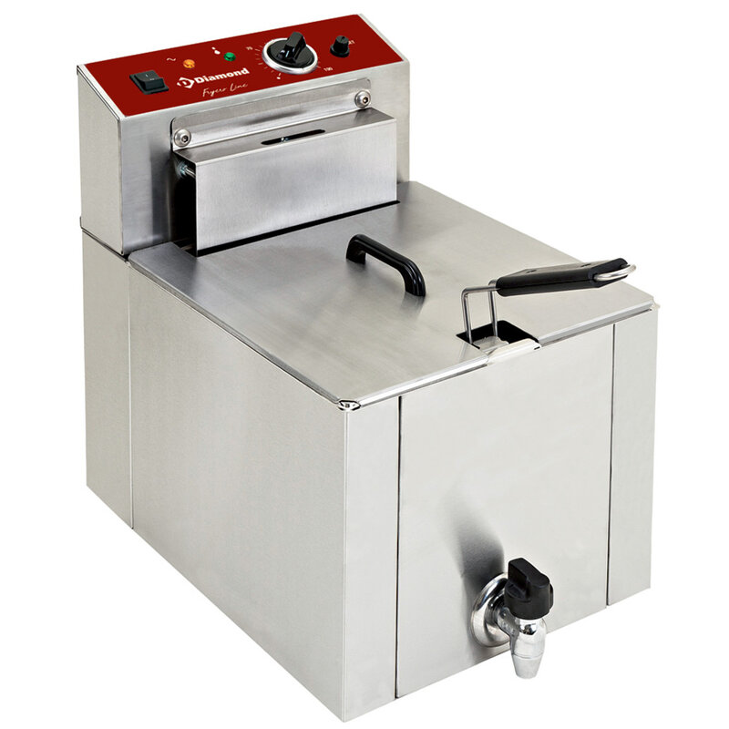 Elektrische Friteuse Tafelmodel  "s-power" 12 Liter + Kraan
