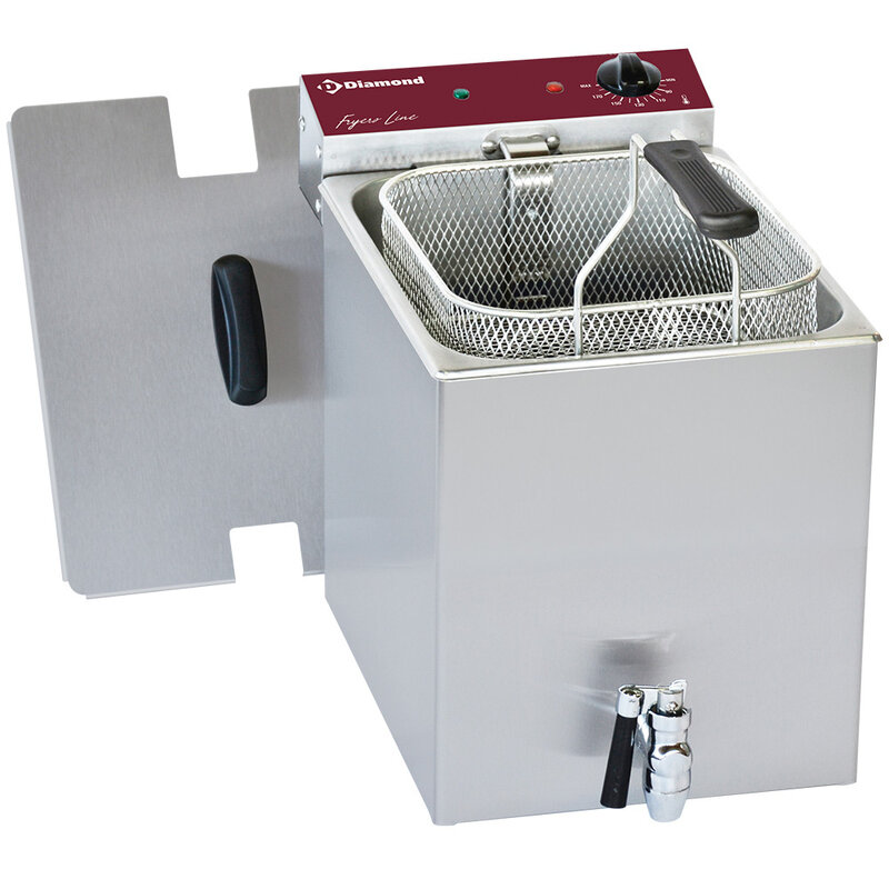 Elektrische Friteuse Tafelmodel 8 Liter + Aftapkraan