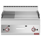 Bakplaat op Gas 2/3 Vlak, 1/3 Geribbeld -top-